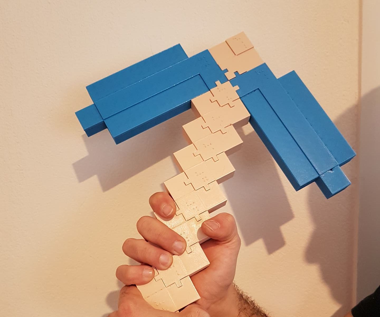 STONE PICKAXE-ASSEMBLY PARTS WITH BRAILLE NUMBERS