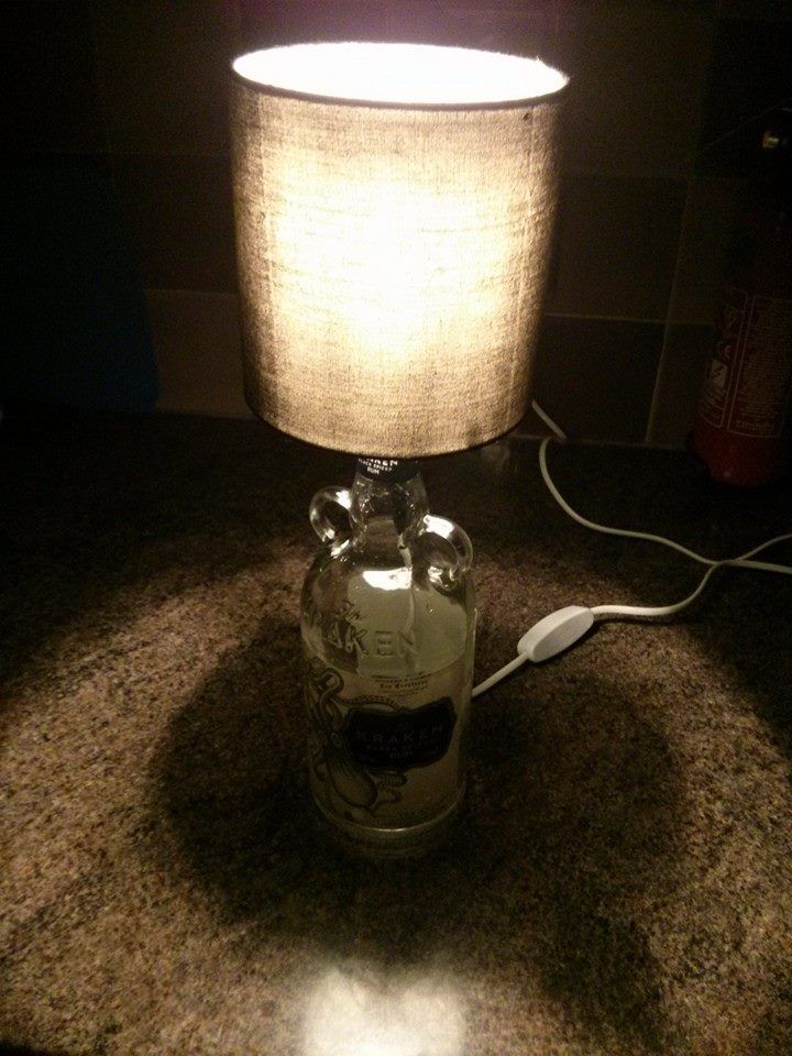 Recycling a Bottle Into a Lamp