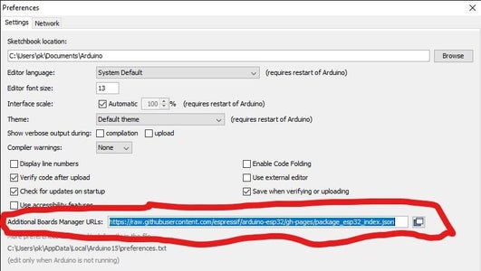Configure the Arduino IDE