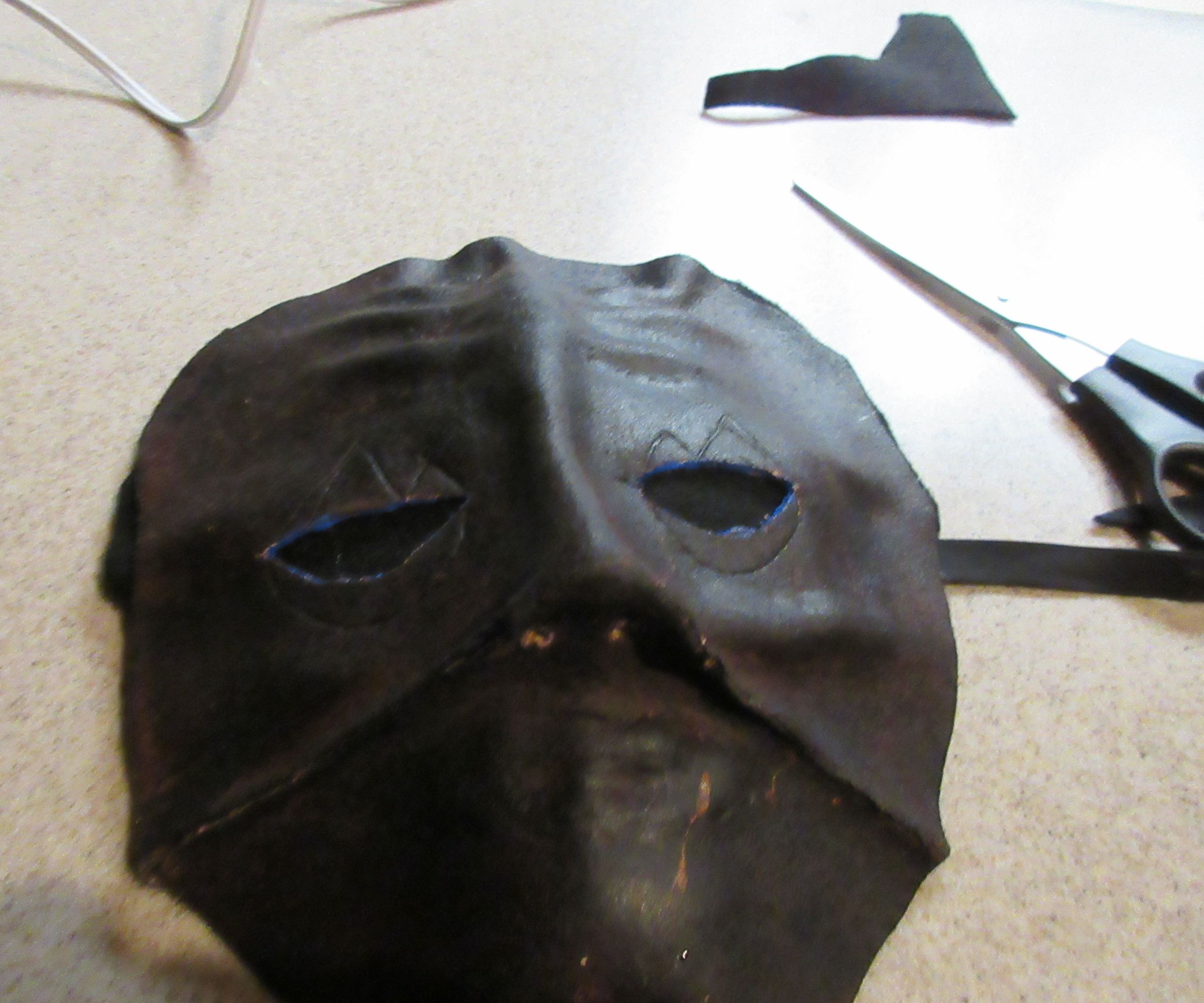Making a Full Faced Leather Mask
