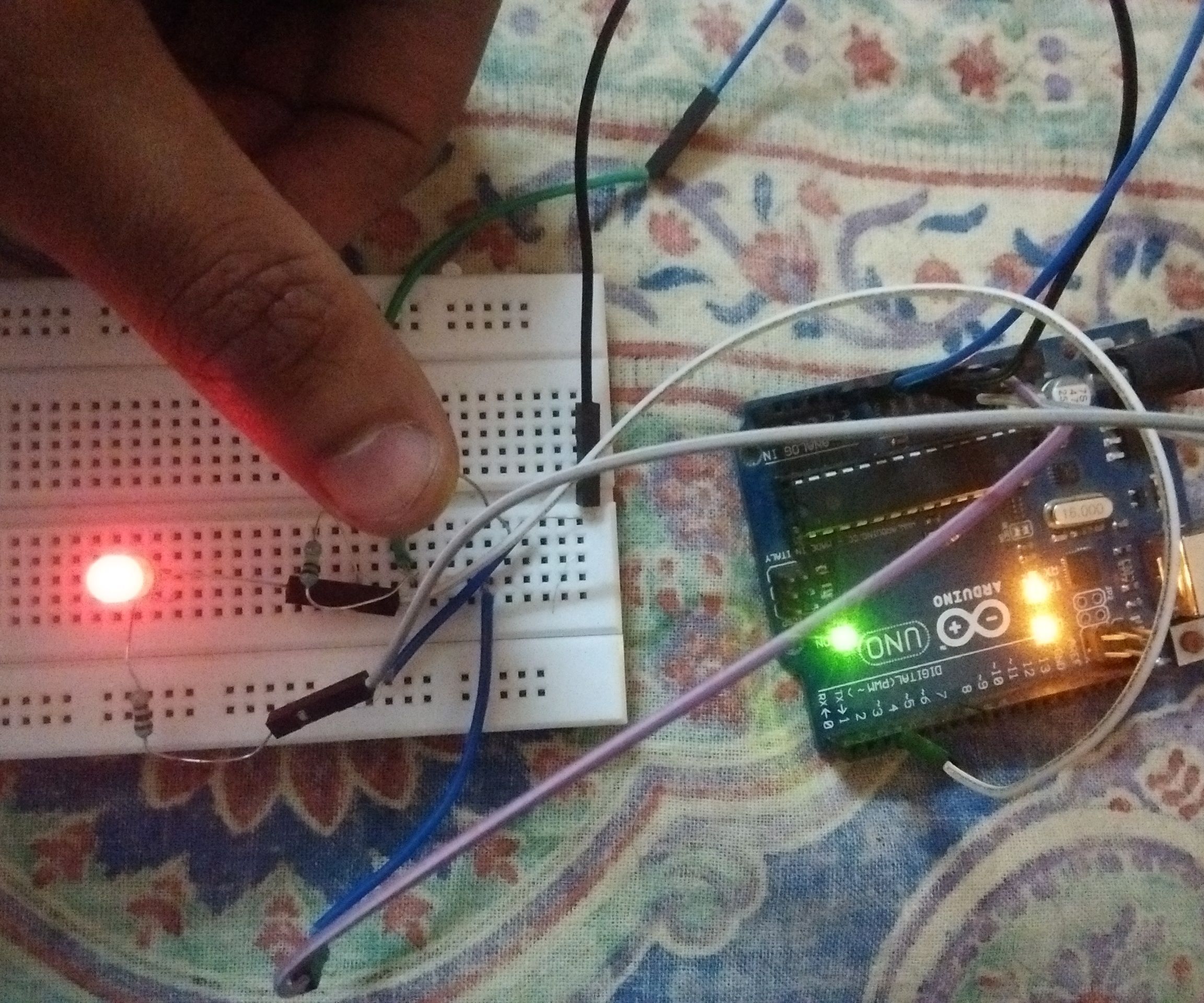LED intensity control using LDR