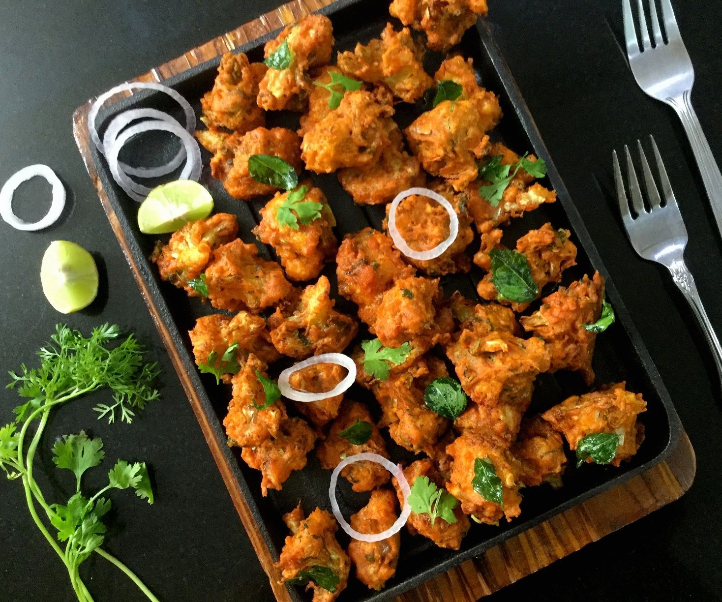 Vegan and Gluten-Free Spicy Gobi Kurkuri/Fries