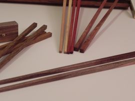 How to finish handmade chopsticks with a jig