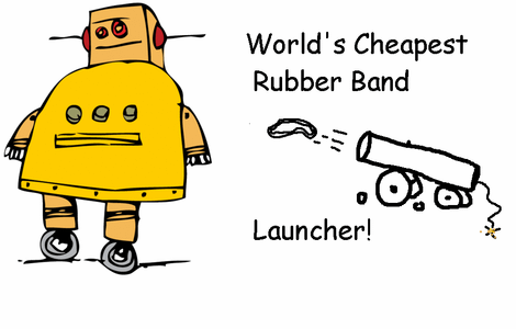 World's Cheapest Rubber-Band Launcher!