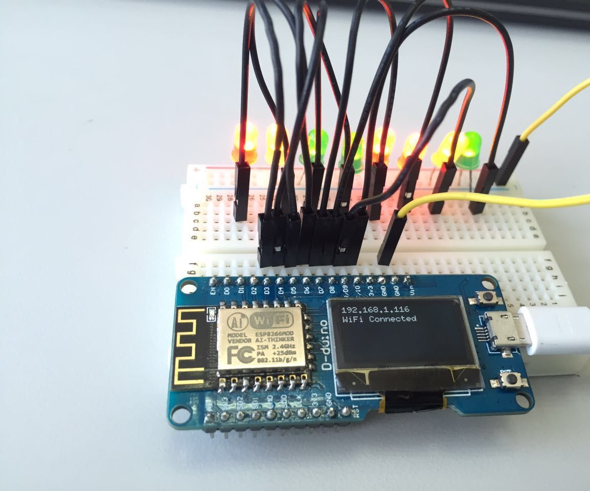 Web Control LED(D-duino)