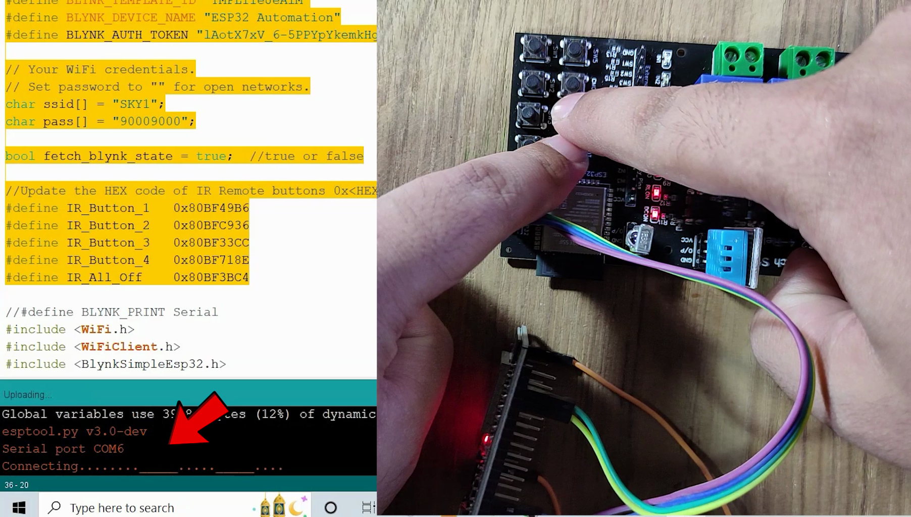 IoT Project Using ESP32 Blynk Google Assistant With Timer & Sensor : 19 ...