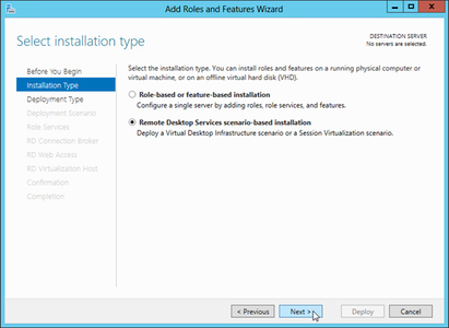 Step 1: Select Installation Type