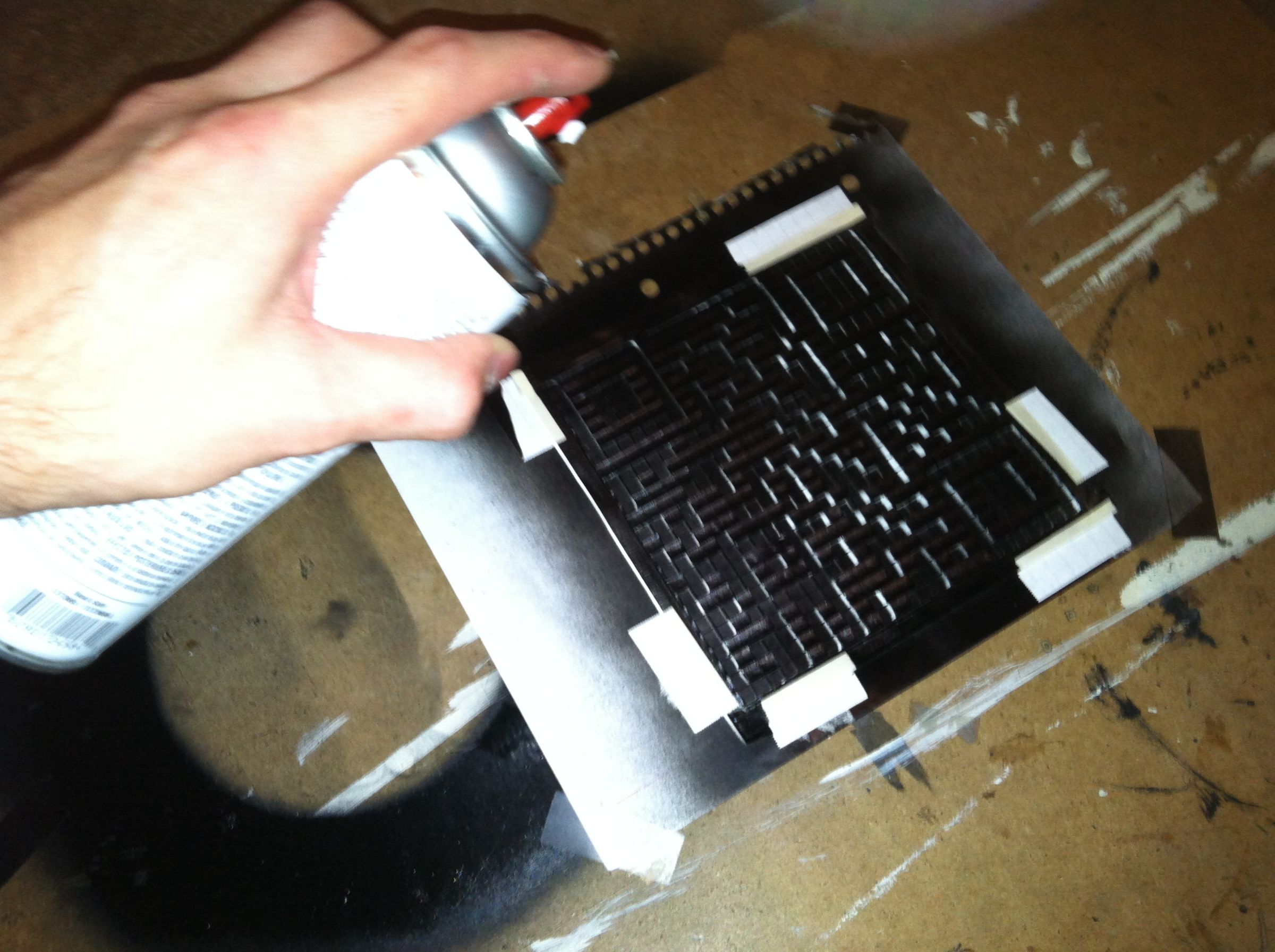 Simple QR Code Spray Paint Stencil 7 Steps (with Pictures