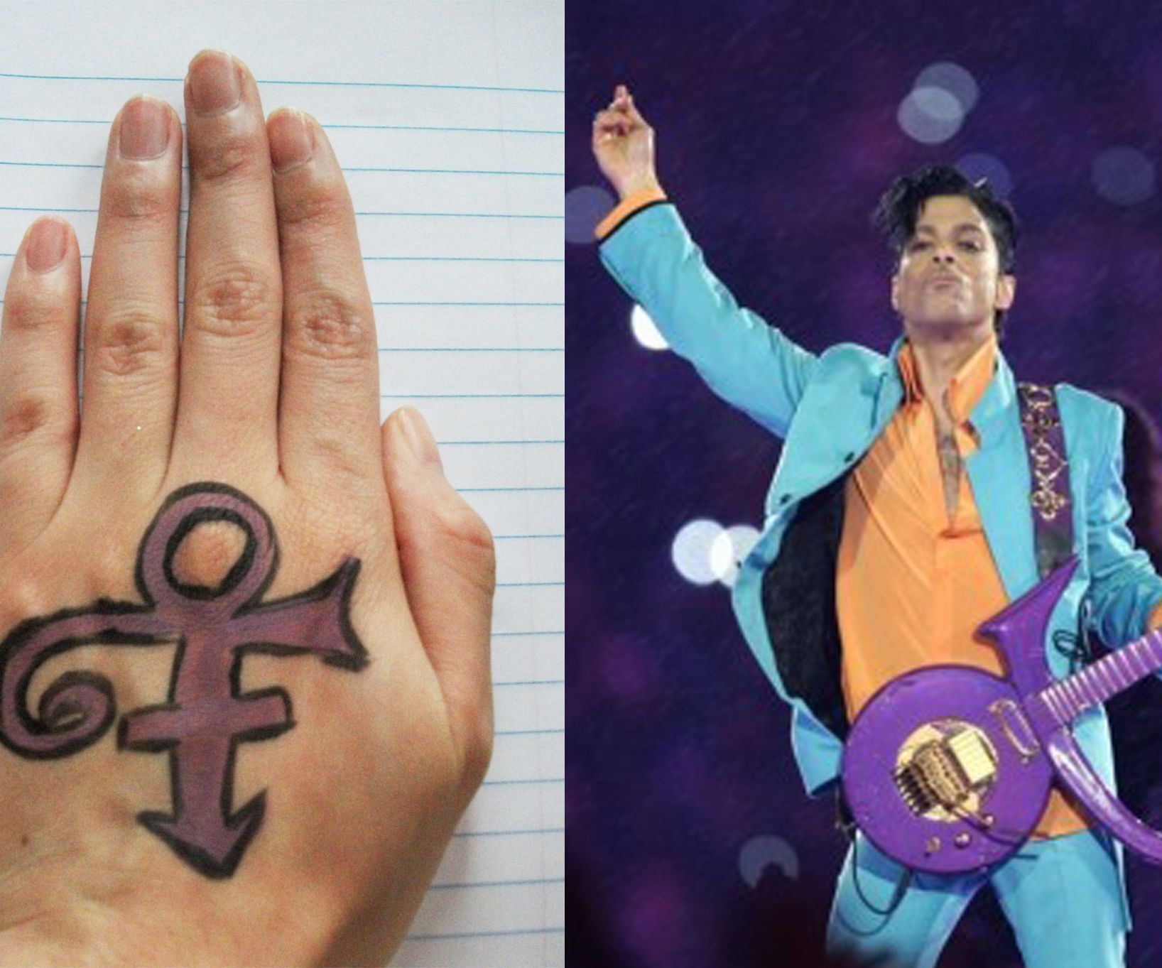 Love Symbol Face Paint (Inspired by Prince)