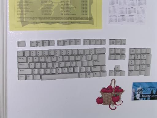 Keyboard Refrigerator Magnets - New Method