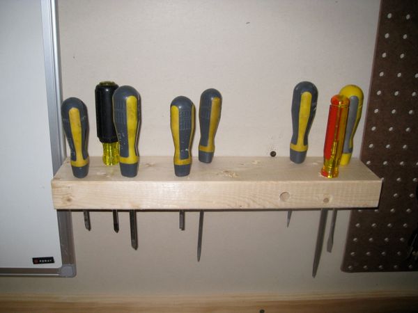 Build A Modelling Screwdriver Wall Rack Building a Workshop From Scratch : 39 Steps (with Pictures) - Instructables