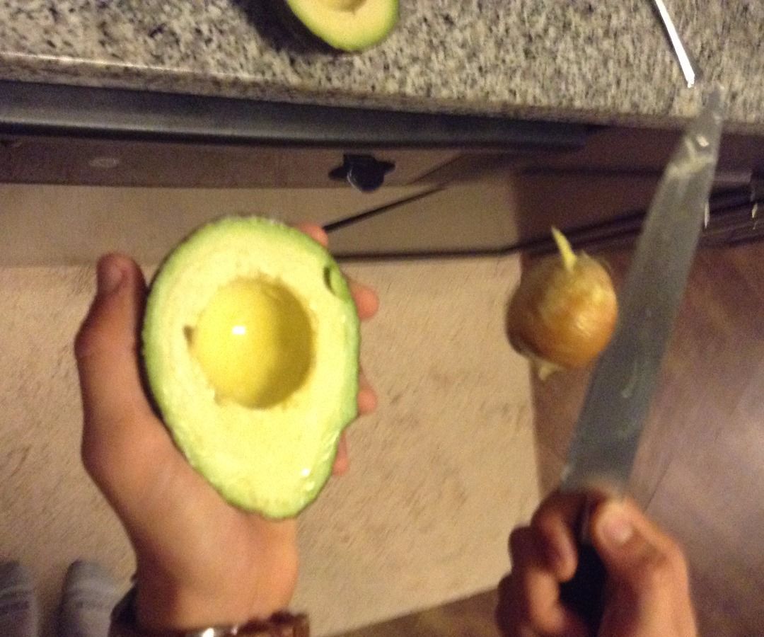 How to Get the Seed of an Avocado Out Easy by Jaroslaw Gebus