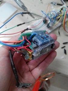 Add the Glue to Protect the Circuit and Program