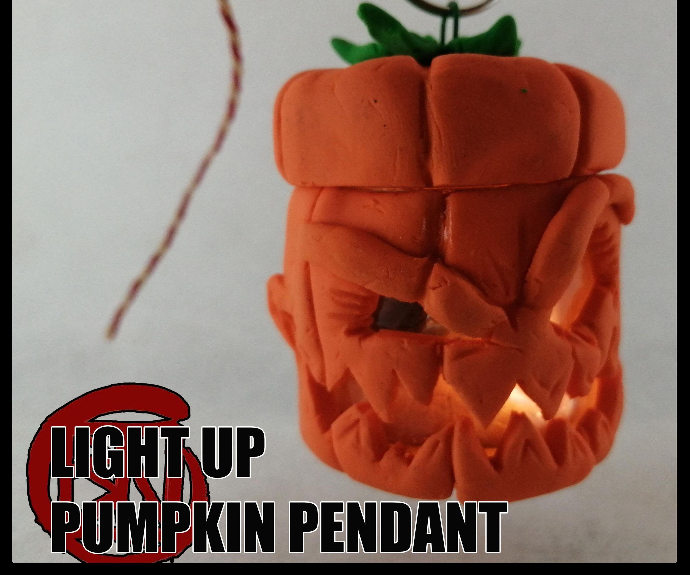 Light Up Pumpkin Pendant