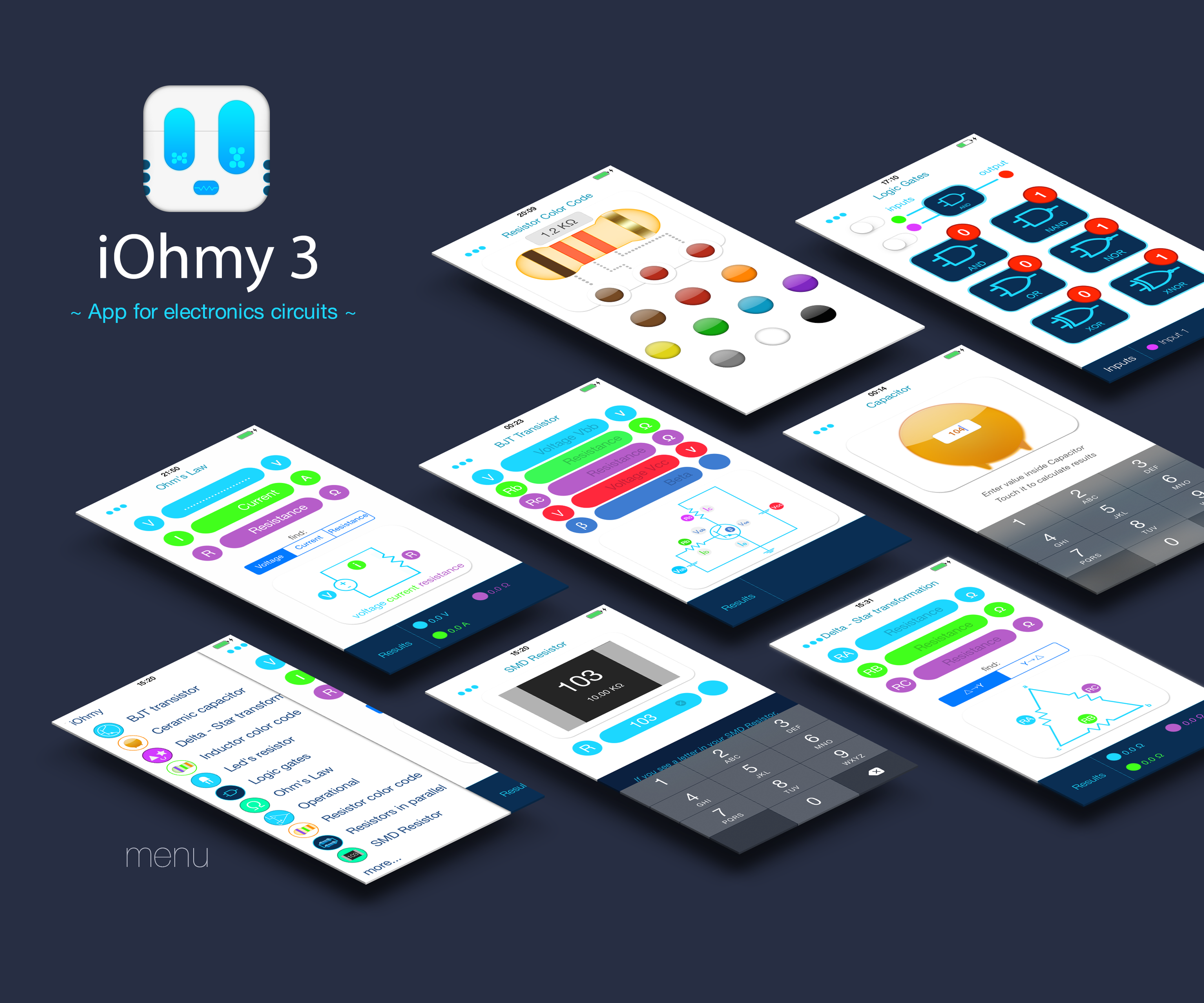 IOhmy - App for Electronics Circuits