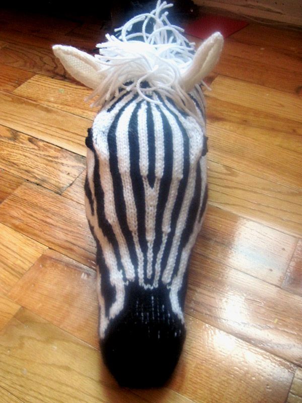 Knitted Zebra