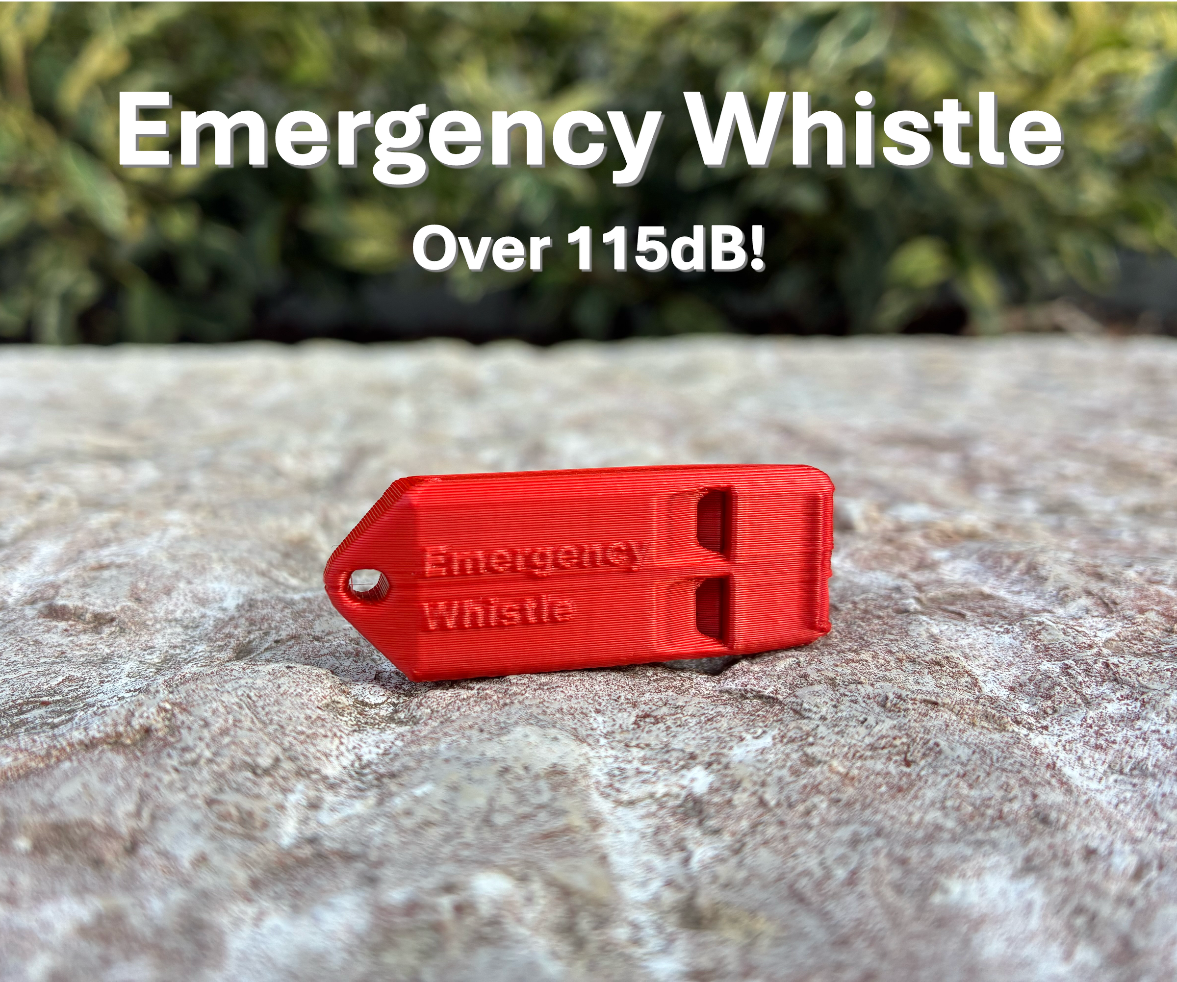 3D Printed Emergency Whistle (Over 115 DB!)