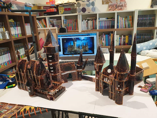 Cardboard hogwarts castle sale