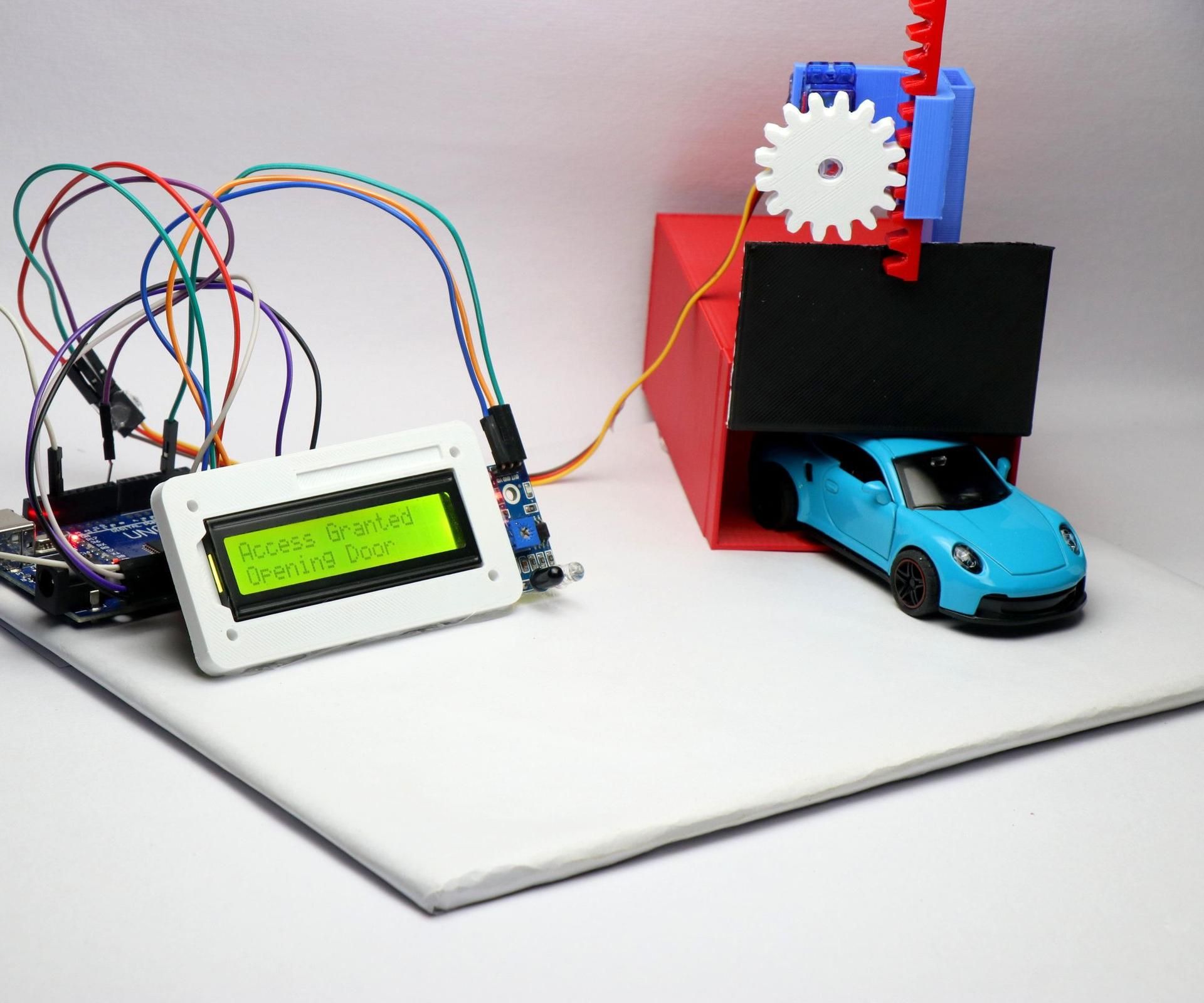 Touchless Smart Garage Door With Auto-Close Using Arduino