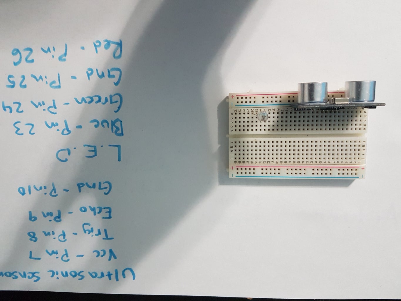 Ultrasonic Parking Sensor With Arduino : 6 Steps Circuit Diagram
