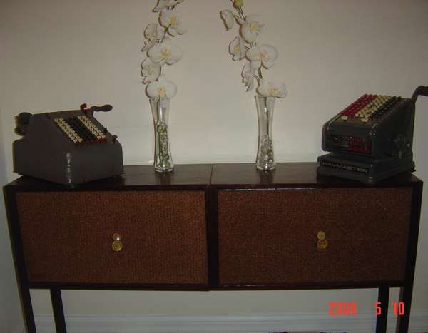 Vintage Speaker Storage Unit
