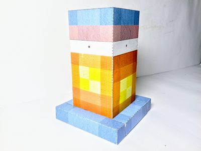 Minecraft Lantern Papercraft – Easy Cardstock Build : 7 Steps (with ...