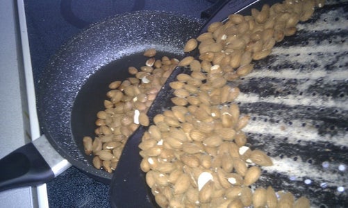 Salt Dissolved Add Almonds