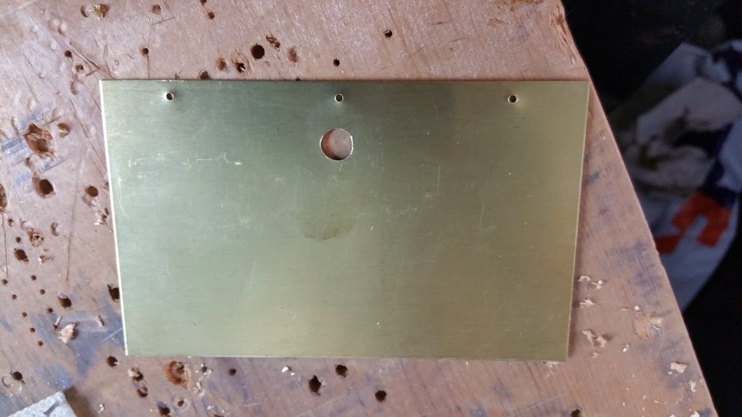 Drill Holes in Brass Sheet