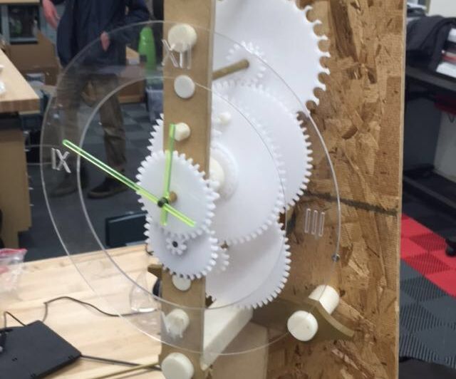 Acrylic Gravity Powered Clock