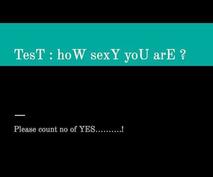 How Sexy Are You