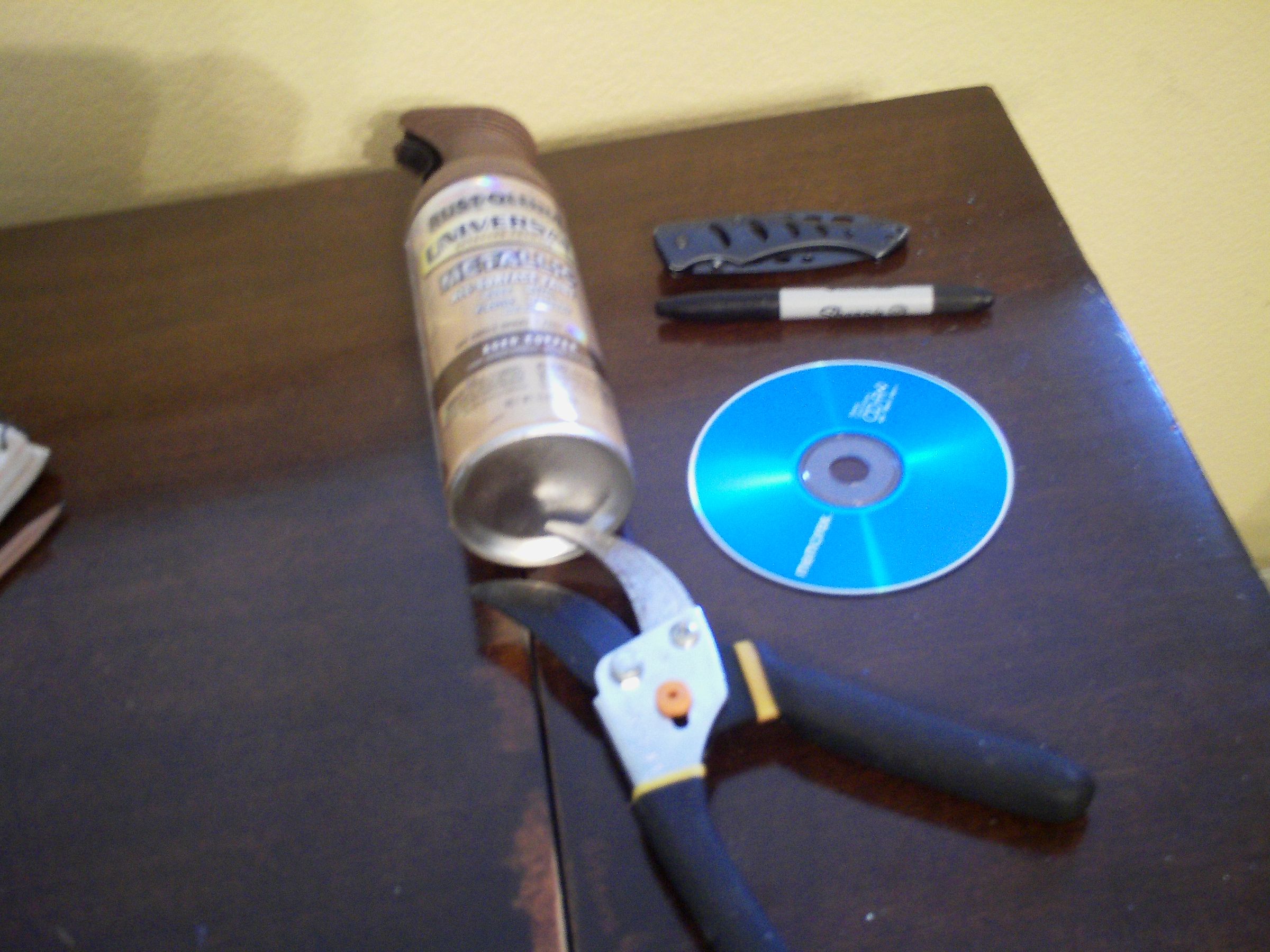Ultra-safe, Ultra-scary, Steampunk/Halloween Scary Saw Blade From a CD