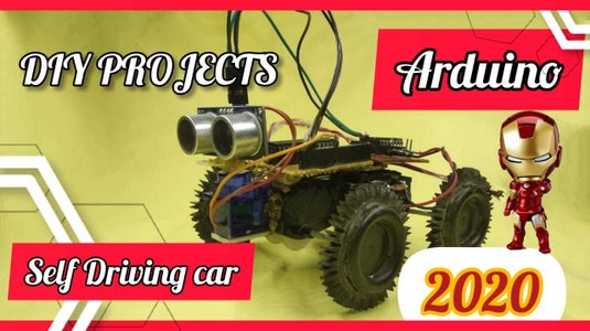 Arduino Self  Driving Obstacle Avoiding Car :: in Lockdown