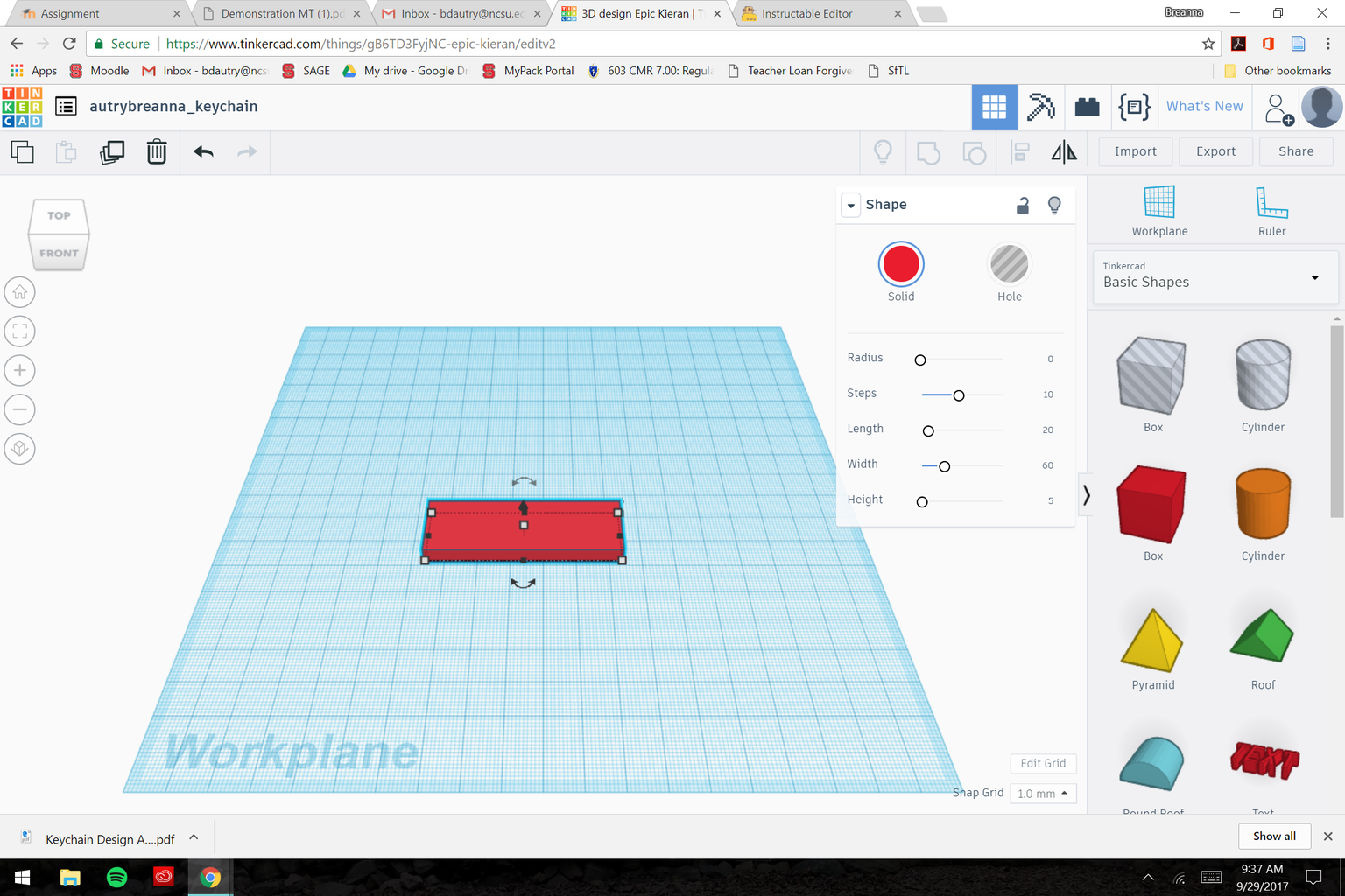 How to Use TinkerCad: Keychain Edition : 7 Steps (with Pictures ...