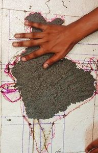Fill the Map With Paper Mache