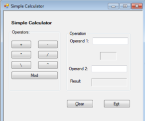 Visual Basic Calculator