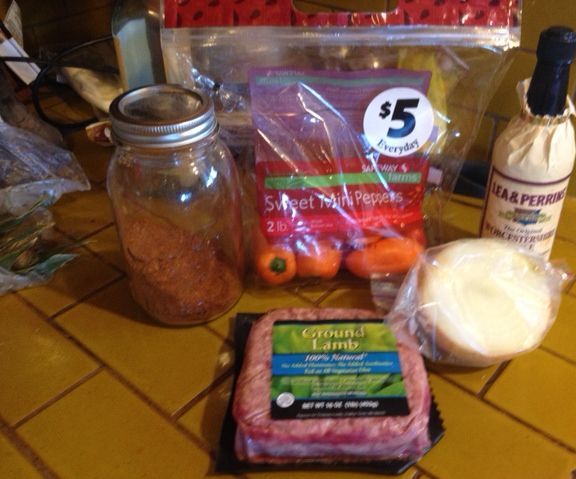 Lamb Stuffed mini sweet peppers