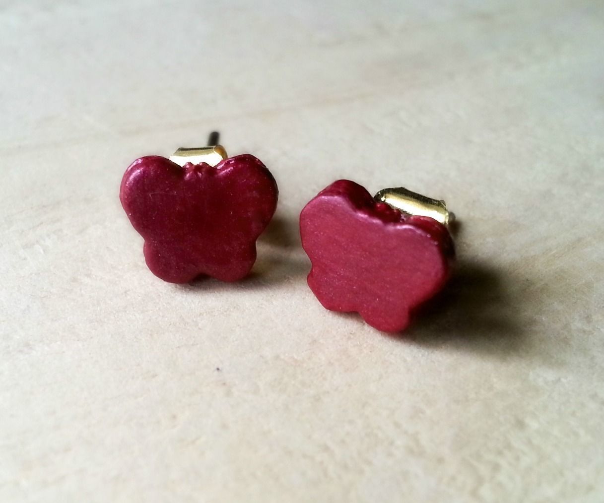 Tiny Butterfly Ear Tops