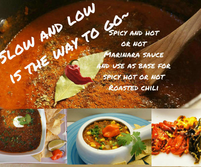  Spicy Roasted Marinara Sauce and Ghostly Roasted Pepper Chili From the Same Base Recipe