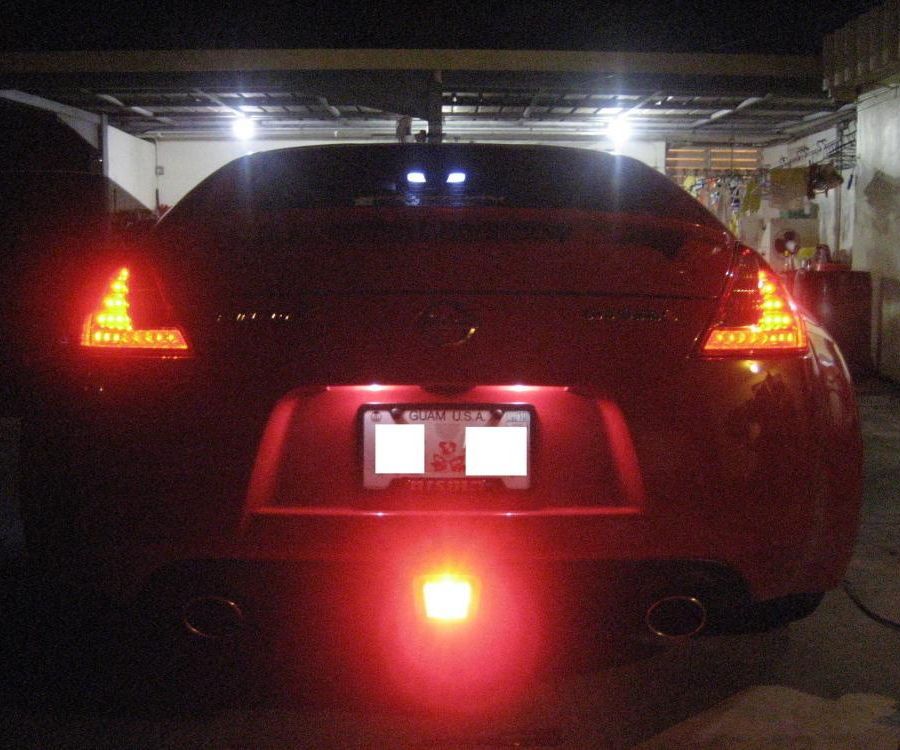 Install IJDMTOY Nissan 370Z LED Rear Fog Lamp