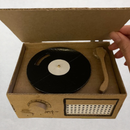 Cardboard Record Player Puzzle Box