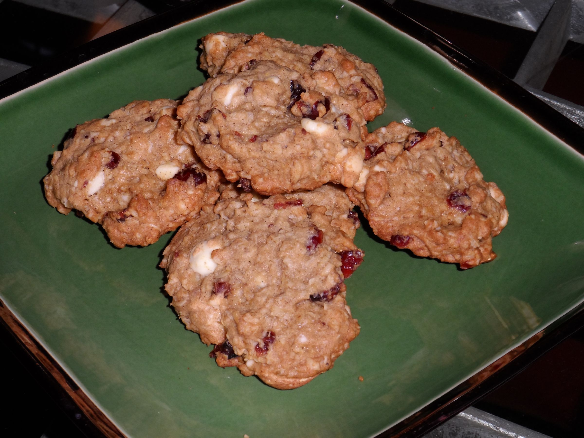 White Chocolate and Cranberry Cookies