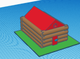 TinkerCAD Log Cabin
