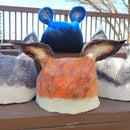 Felting Wool Animal Ear Hats (Using Resist Wet Felting Technique)