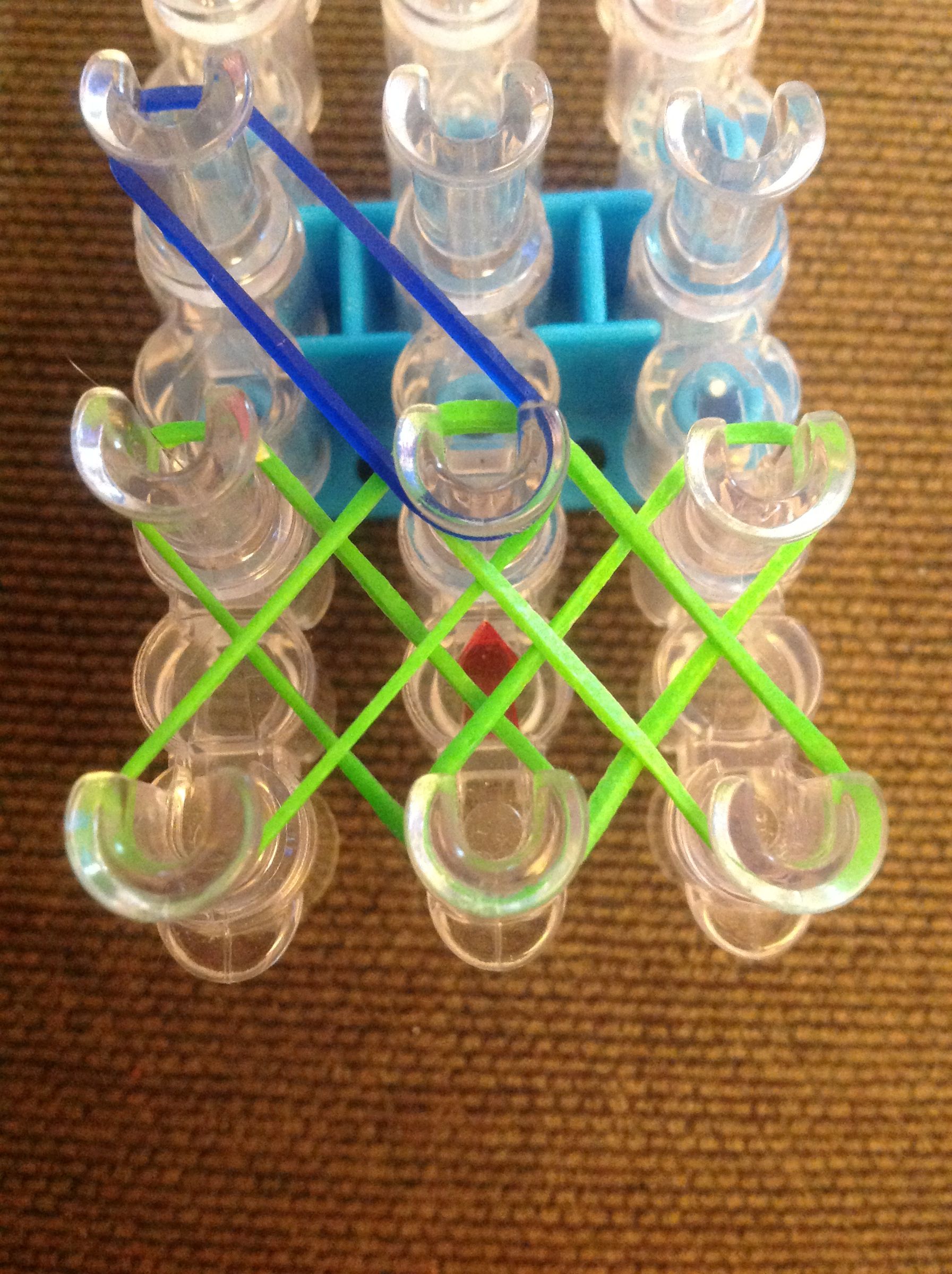 How to Make Rainbow Loom Bracelet Double X Cross *INTERMEDIATE LEVEL* 5 Steps Instructables