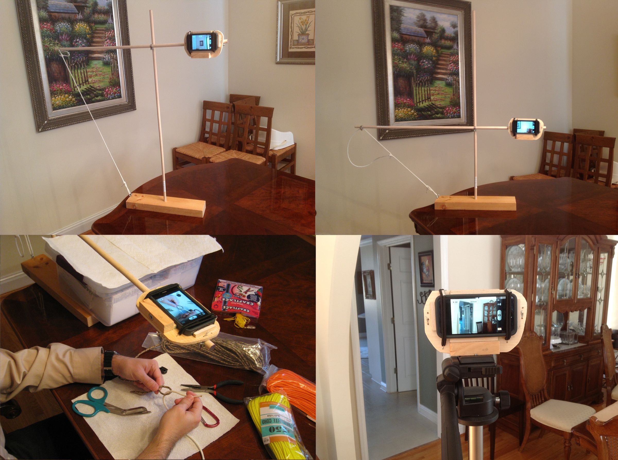 How to Make a Cell Phone / IPhone Camera Boom and Tripod 6 Steps