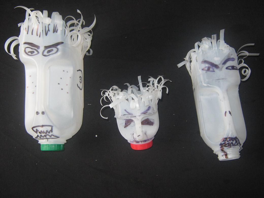 Scary heads.