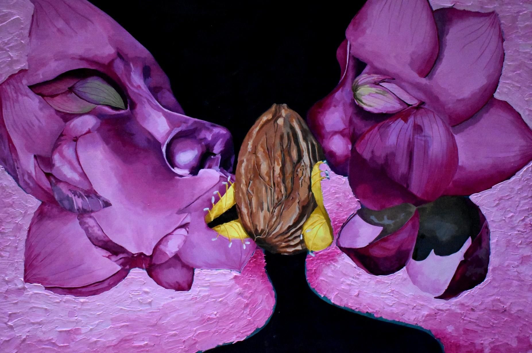 Flower Study: Surrealist Acrylic and Impasto Painting : 7 Steps ...