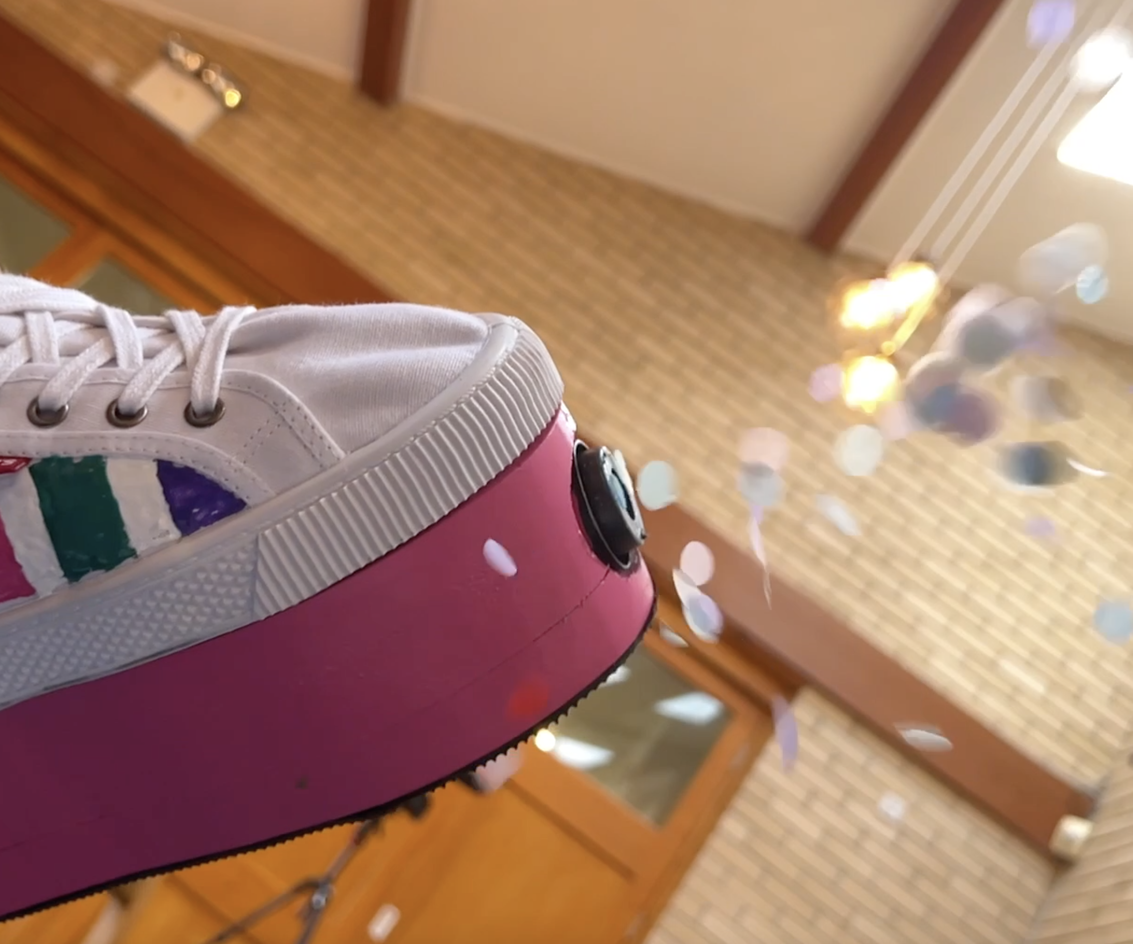 Confetti Firing Shoes