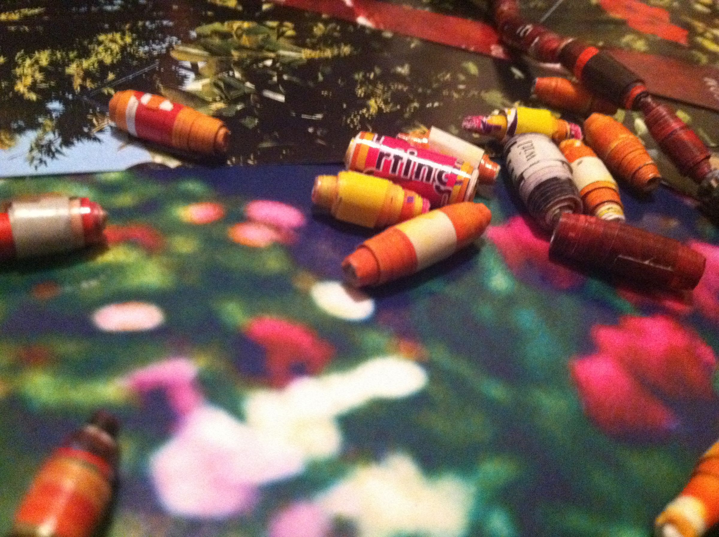 Recycled Magazine Necklace