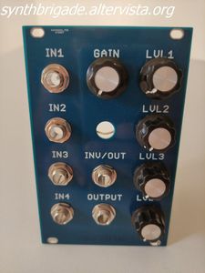 4 Channels Mixer Module for Modular Synthesizers : 3 Steps - Instructables